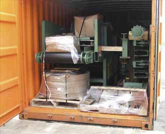 Export log and lumber handling equipment