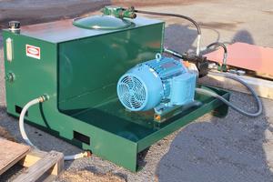 Systems include a 15 hp variable volume hydraulic-power source