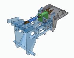 Integrated Head Locking Pin Activated by a Cylinder for Locking Head in Flat Position for Grinding of Knots and Swell Butts